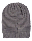 FabSeasons Unisex Acrylic Grey Woolen Slouchy Beanie for Winters