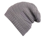 FabSeasons Unisex Acrylic Grey Woolen Slouchy Beanie for Winters freeshipping - FABSEASONS