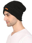 Fabseasons Blue Acrylic Woolen Winter Beanie - skull cap freeshipping - FABSEASONS