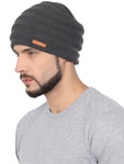 FabSeasons Unisex Acrylic Woolen Winter Beanie / skull cap with faux fur lining