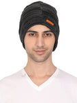 Fabseasons Grey Acrylic Woolen Winter Beanie - skull cap