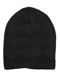 Fabseasons Plain Black Acrylic Woolen Winter Beanie - skull cap