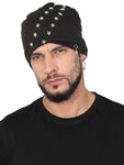 Fabseasons Black Star Cotton Beanie cap freeshipping - FABSEASONS