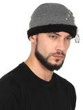 Fabseasons Dark Grey Star Cotton Beanie cap