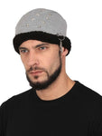 Fabseasons Grey Star Cotton Beanie cap