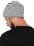 Fabseasons Grey Star Cotton Beanie cap