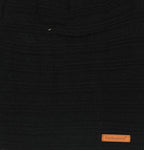 FabSeasons Unisex Black Acrylic Woolen Beanie & Muffler with faux fur lining