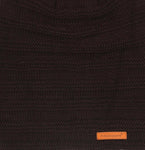 FabSeasons Unisex Dark brown Acrylic Woolen Beanie & Muffler with faux fur lining