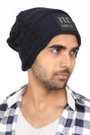 Fabseasons Blue woolen Skull & Beanie Cap