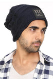 Fabseasons Blue woolen Skull & Beanie Cap