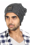 Fabseasons Gray Woven Skull & Beanie Cap freeshipping - FABSEASONS