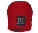 Fabseasons Red Woolen Skull & Beanie Cap