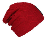 Fabseasons Red Woolen Skull & Beanie Cap