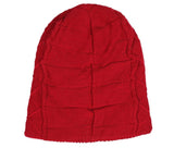 Fabseasons Red Woolen Skull & Beanie Cap