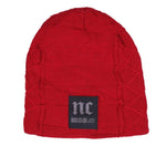 Fabseasons Red Woolen Skull & Beanie Cap