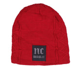 Fabseasons Red Woolen Skull & Beanie Cap