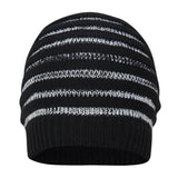 FabSeasons Unisex Black Acrylic Woolen Slouchy Beanie and Skull Cap for Winters