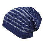 FabSeasons Unisex Blue Acrylic Woolen Slouchy Beanie and Skull Cap for Winters