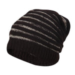 FabSeasons Unisex Dark Brown Acrylic Woolen Slouchy Beanie and Skull Cap for Winters