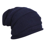 FabSeasons Unisex Blue Acrylic Woolen Slouchy Beanie and Skull Cap for Winters freeshipping - FABSEASONS