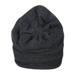 FabSeasons Unisex Dark Grey Acrylic Woolen Slouchy Beanie and Skull Cap for Winters