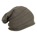 FabSeasons Unisex Green Acrylic Woolen Slouchy Beanie and Skull Cap for Winters freeshipping - FABSEASONS