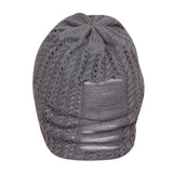 FabSeasons Unisex Dark Grey Acrylic Woolen Beanie & Skull Cap for Winters