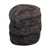FabSeasons Unisex Dual Color Black & Gray Woolen Slouchy Beanie