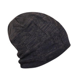 FabSeasons Unisex Dual Color Blue & Gray Woolen Beanie Cap