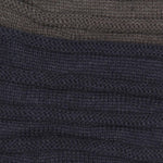 FabSeasons Unisex Dual Color Blue & Gray Acrylic Woolen Slouchy Beanie Cap