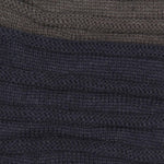 FabSeasons Unisex Dual Color Blue & Gray Acrylic Woolen Slouchy Beanie Cap
