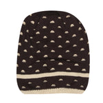 FabSeasons Unisex Dark Brown Acrylic Woolen Slouchy Beanie and Skull Cap for Winters