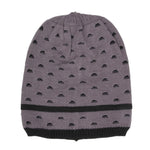 FabSeasons Unisex Gray Acrylic Woolen Slouchy Beanie and Skull Cap for Winters