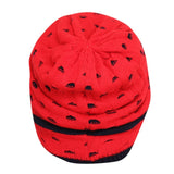 FabSeasons Unisex Red Acrylic Woolen Slouchy Beanie and Skull Cap for Winters