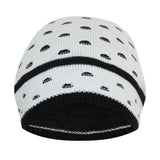 FabSeasons Unisex White Acrylic Woolen Slouchy Beanie and Skull Cap for Winters