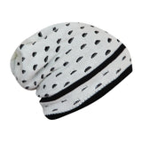 FabSeasons Unisex White Acrylic Woolen Slouchy Beanie and Skull Cap for Winters