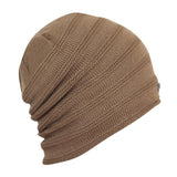FabSeasons Unisex Brown Acrylic Woolen Slouchy Beanie and Skull Cap for Winters