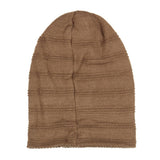 FabSeasons Unisex Brown Acrylic Woolen Slouchy Beanie and Skull Cap for Winters