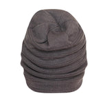 FabSeasons Unisex Dark Gray Acrylic Woolen Slouchy Beanie and Skull Cap for Winters