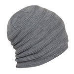 FabSeasons Unisex Gray Acrylic Woolen Slouchy Beanie and Skull Cap for Winters