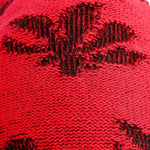 FabSeasons Floral Red Acrylic Woolen Slouchy Beanie and Skull Cap for Winters freeshipping - FABSEASONS