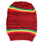 FabSeasons Unisex Red Acrylic Woolen Slouchy Beanie and Skull Cap for Winters