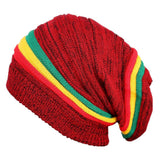 FabSeasons Unisex Red Acrylic Woolen Slouchy Beanie and Skull Cap for Winters freeshipping - FABSEASONS
