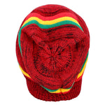 FabSeasons Unisex Red Acrylic Woolen Slouchy Beanie and Skull Cap for Winters