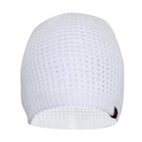 FabSeasons White Acrylic Woolen Winter Skull Cap