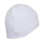 FabSeasons White Acrylic Woolen Winter Skull Cap