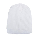 FabSeasons White Acrylic Woolen Winter Skull Cap